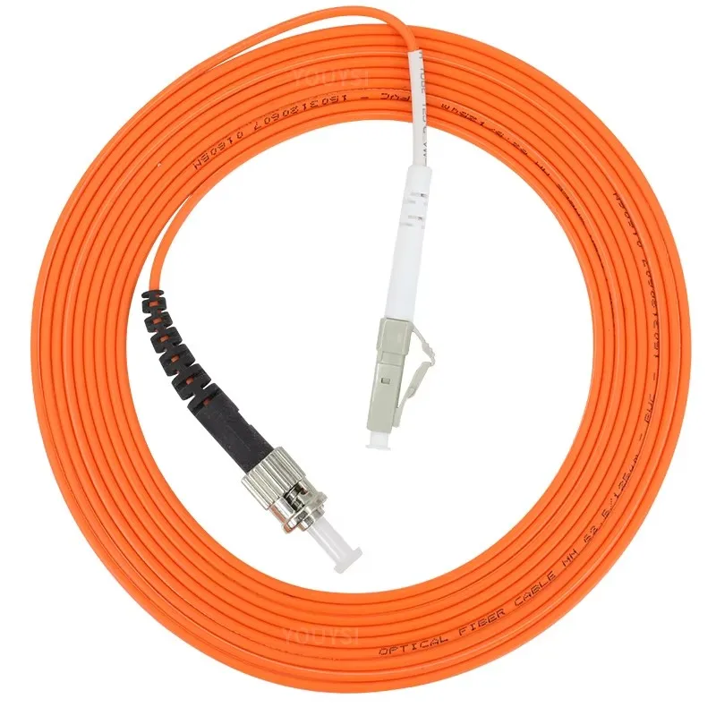 YOUYSI LC/UPC-ST/UPC สายแพทช์ไฟเบอร์ LC-ST Multimode จัมเปอร์ไฟเบอร์ MM Simplex OM1/OM2 1m 2m 3m 5m 10m