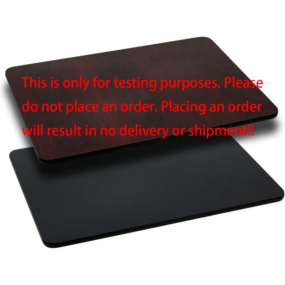 Test Only Item - Do Not Order - No Delivery Or Shipment Will Be Provided If an Order Is Placed！！Glennbrook 30 Inches X 60 Inches, Black or Mahogany Reversible Laminated Board (1 Piece per Pack)