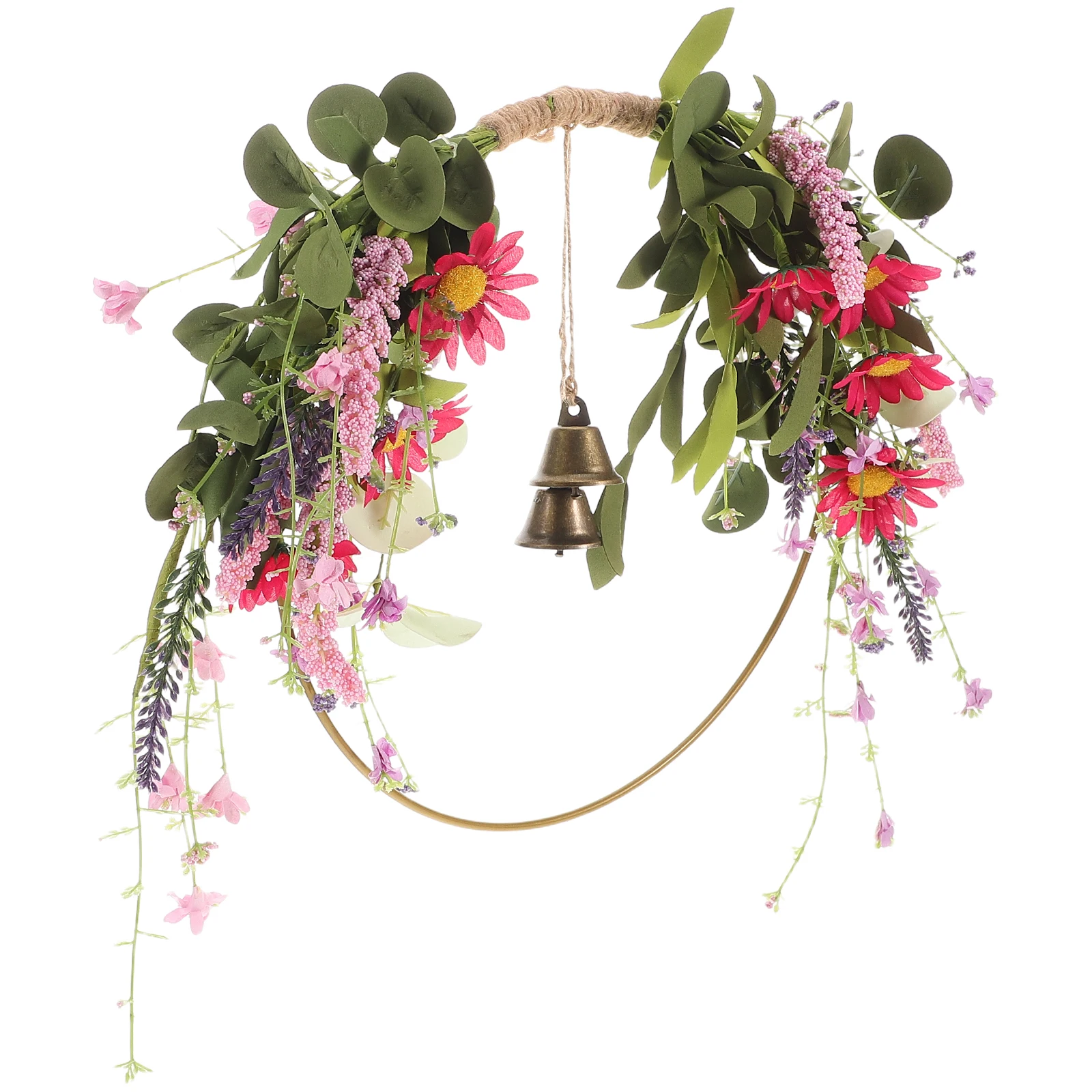 

Artificial Garland Flower Decorations Lavender Floral Front Door Wreath Material Daisy Silk Cloth Wreaths Preschool for Blossom