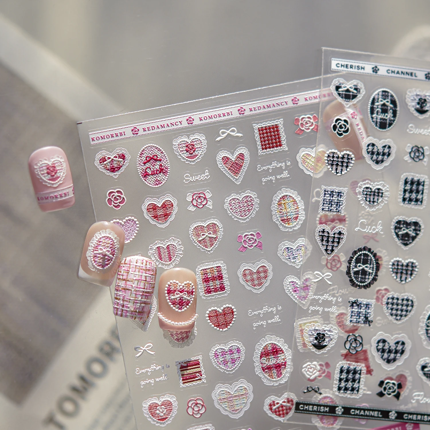 1 قطعة سهلة قشر الدانتيل الإغاثة شكل مسمار ملصقات الطبقات النحت مسمار الفن الحلي الراقية حفل الكلاسيكية الرجعية أنماط ملصقات #3