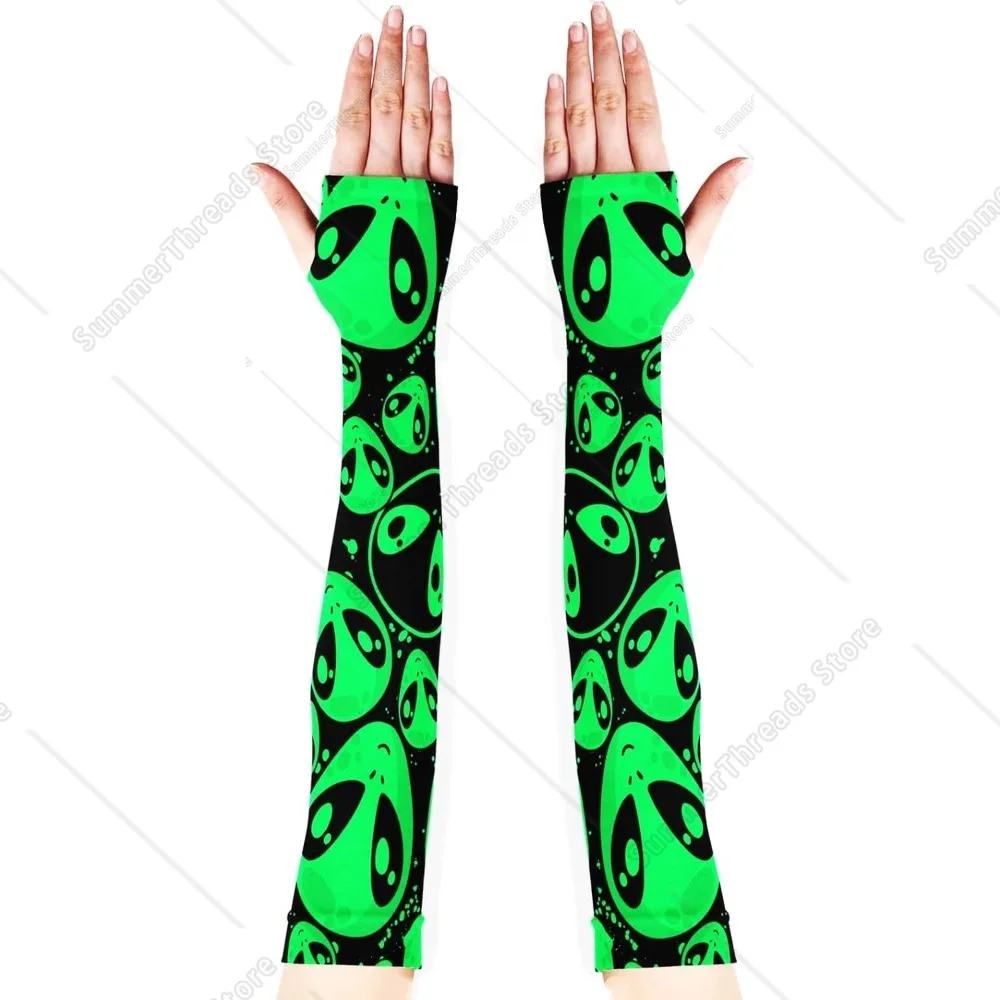 

Садовые рукава с рисунком инопланетянина, мужские нарукавники, защитные рукава для фермеров для сада