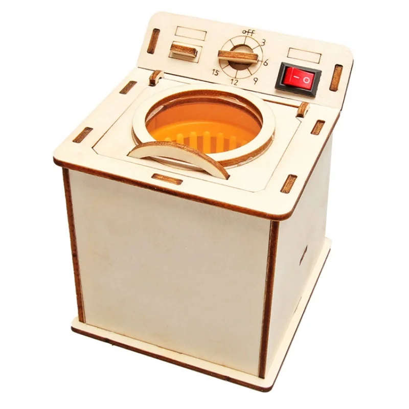 لعبة العلوم للأطفال، أداة تكنولوجيا الغسالة، الفيزياء الجذعية، مجموعة ألغاز خشبية ثلاثية الأبعاد، ألعاب تعليمية للأطفال #5