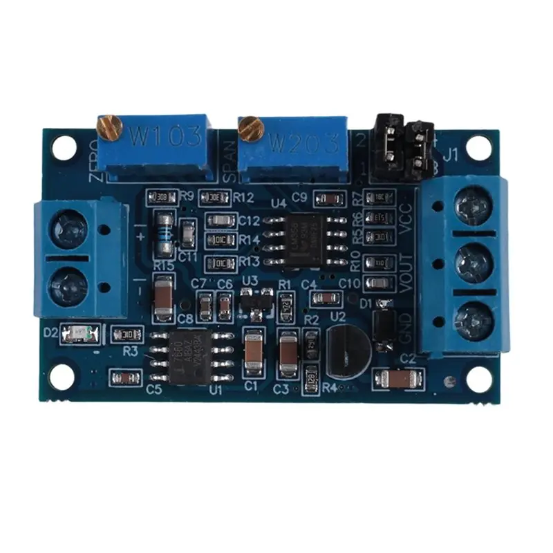 A93E-Current To Voltage Module 0/4-20Ma To 0-3.3V 5V 10V Voltage Transmitter S08 Drop Ship