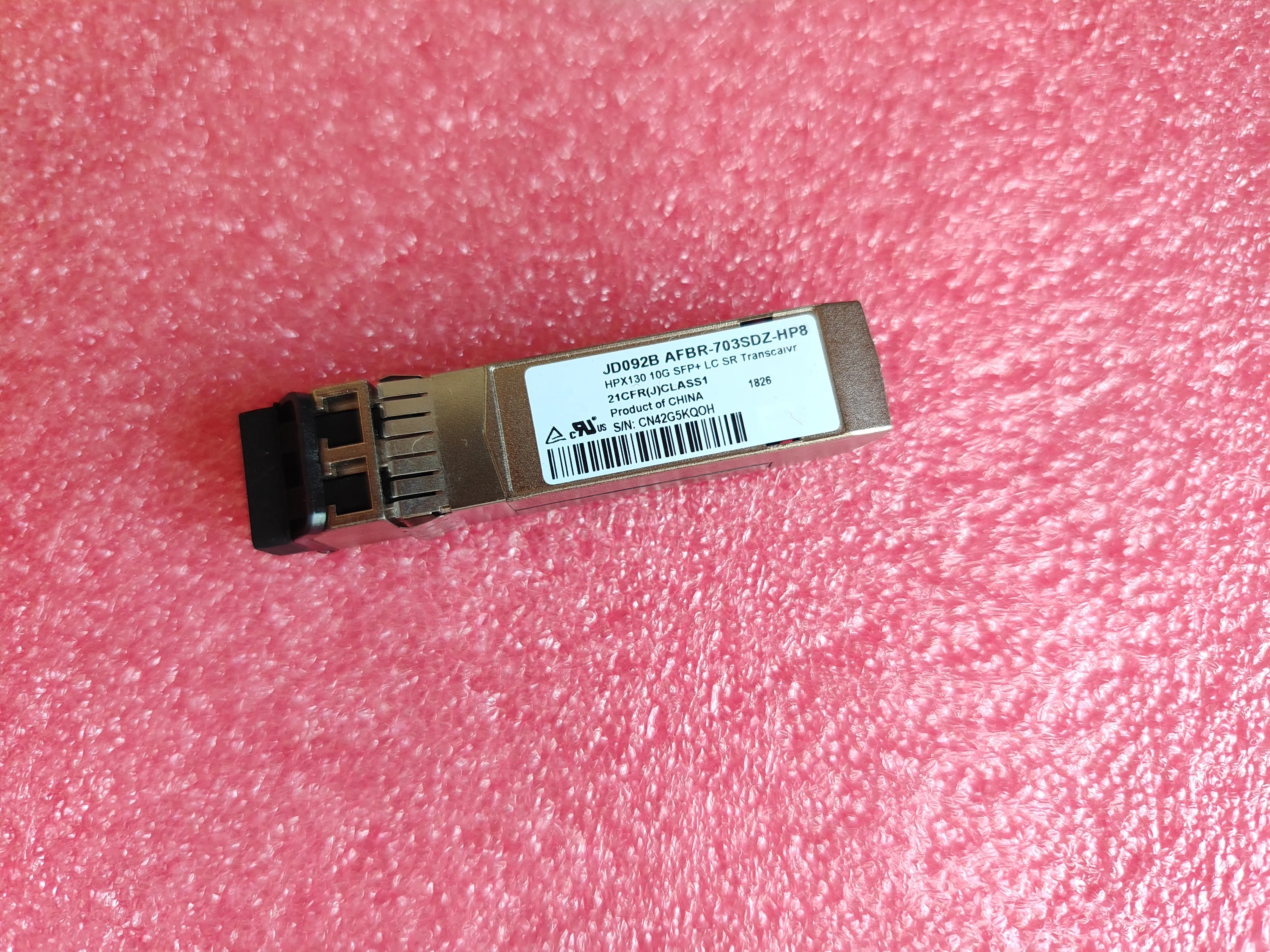 

New Sfp 850NM SR 10GB Fiber Module JD092B X130 10G SFP+ LC SR 300M Transceiver/AFBR-703SDZ-HP8 PLRXPL-SCS43-HP FTLX8571D3BCL-HZ