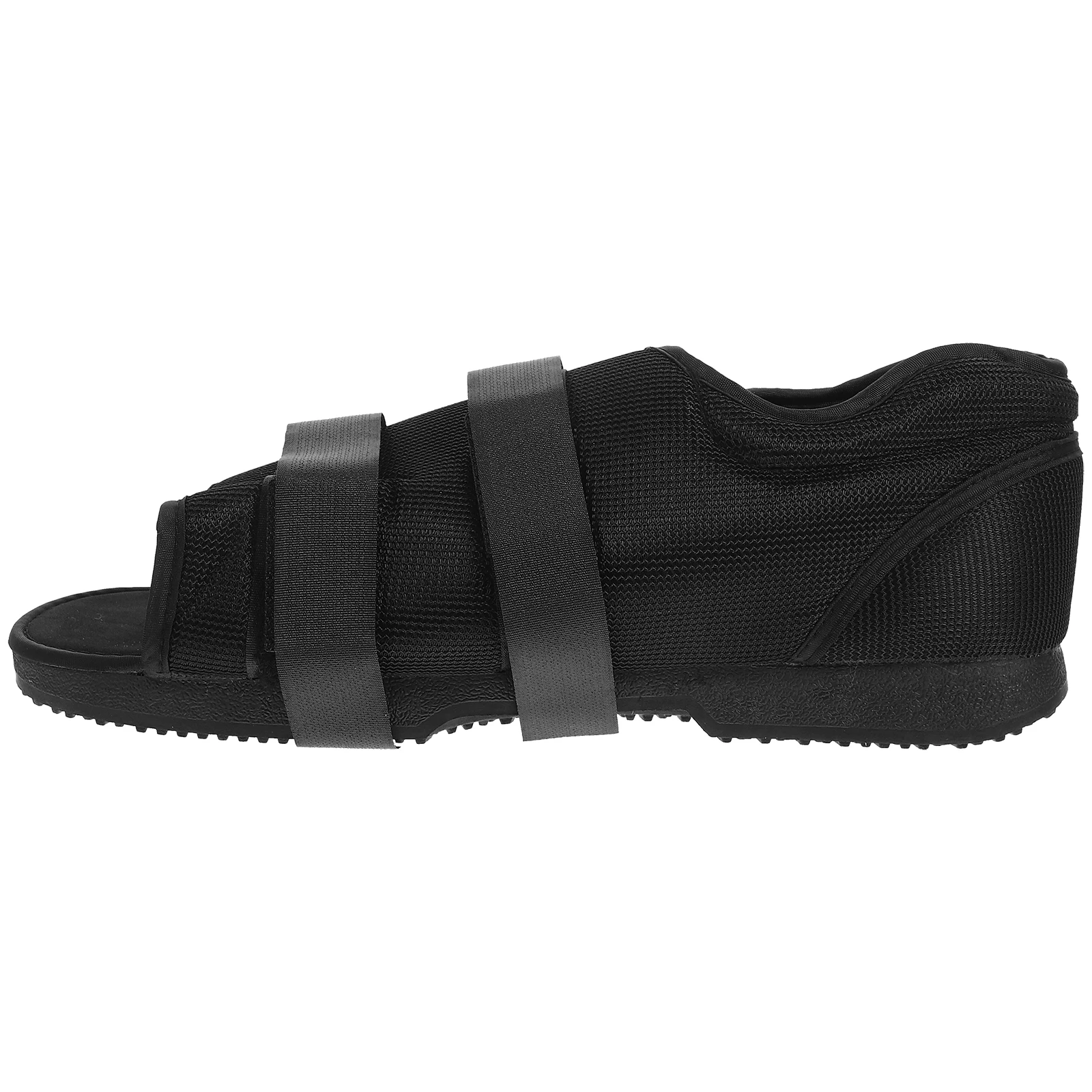 

Foot Surgery Shoes Medical Walking Boots for Postoperative Recovery Black Anti Skid Sole Adjustable Strap Universal Boot Men