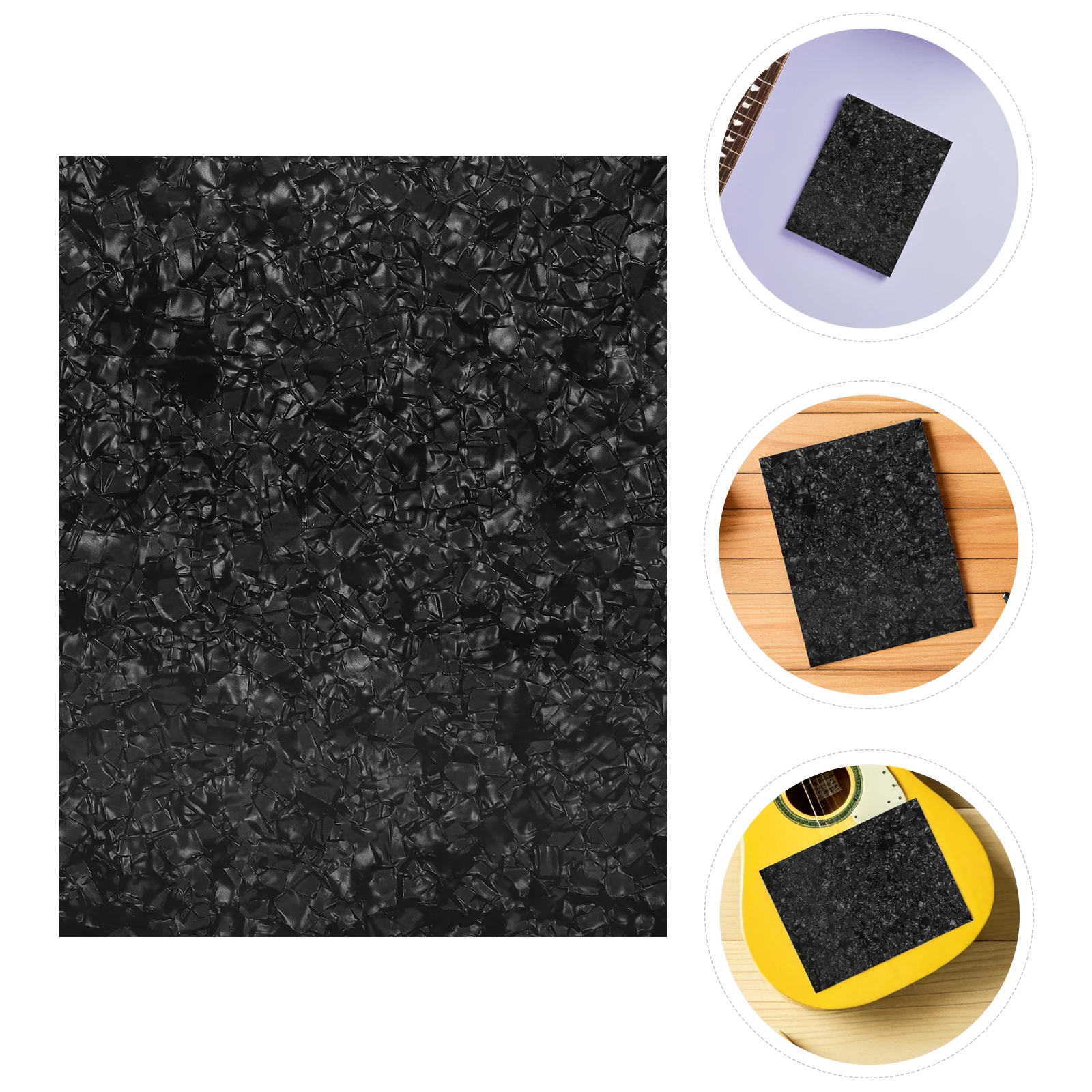 

Acoustic Guitar Scratch Plate 0.7mm Thin 20x25cm Self Adhesive Pick Guard Protection Backplate Replacement Parts Accessory