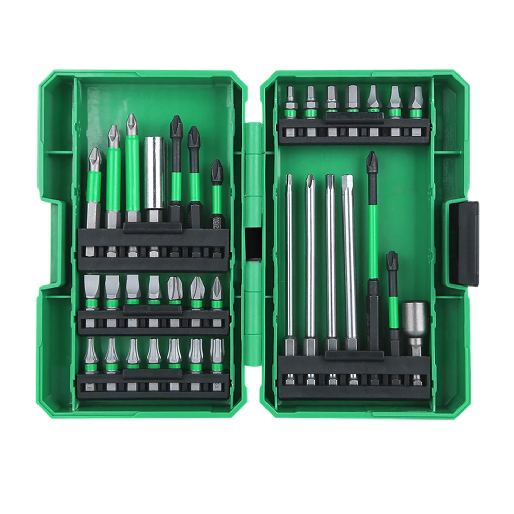 35pcs Drill Bit Set Screwdriver Bits Kit Hex Driver Set Magnetic Screwdriver For Wood Metal PH1 Driver Bits With Case