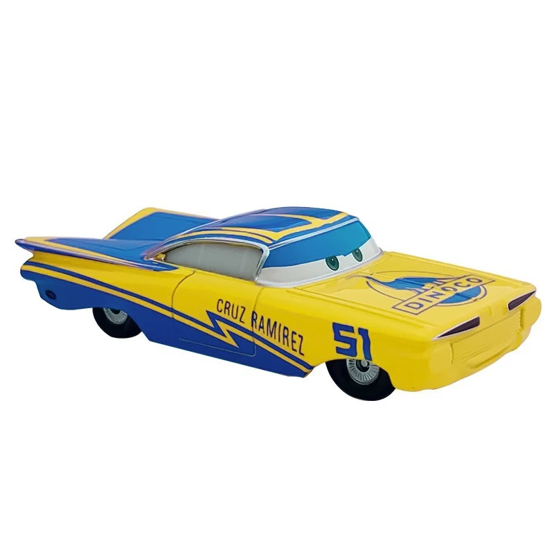Disney Pixar Cars 3 Yellow Ramone Series Jackson Storm Ramirez 1:55 Odlewany pojazd ze stopu metali Zabawki dla dzieci Chłopiec Prezenty świąteczne