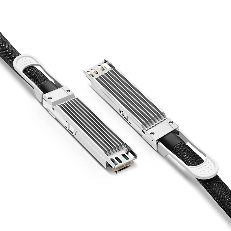 كابل نحاسي DAC 800G OSFP ذو زعانف علوي سلبي مباشر