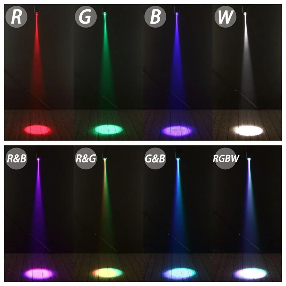 Led Discobal Lichtstraal Spotlicht 30W Rgbw Podiumlicht Voor Party Bar Dj Event 360 ° Roterende Podiumstroboscooplamp Spotlight