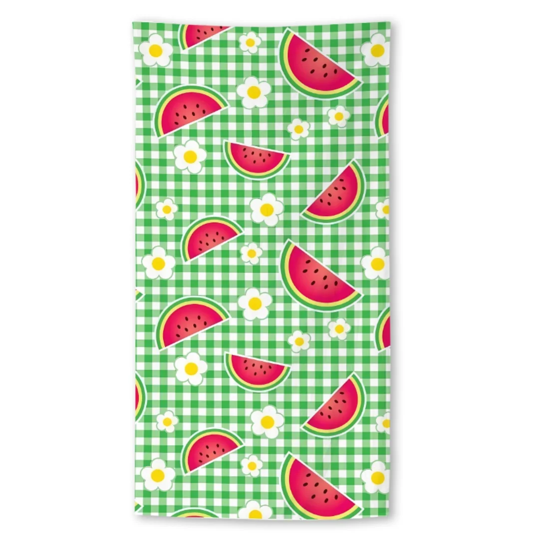Cartoon Fruit Print Beach Towel,Digital Printing Thin Quick-Dry Anti-Sand Microfiber Lightweight for Swim Yoga Travel Gym Gift