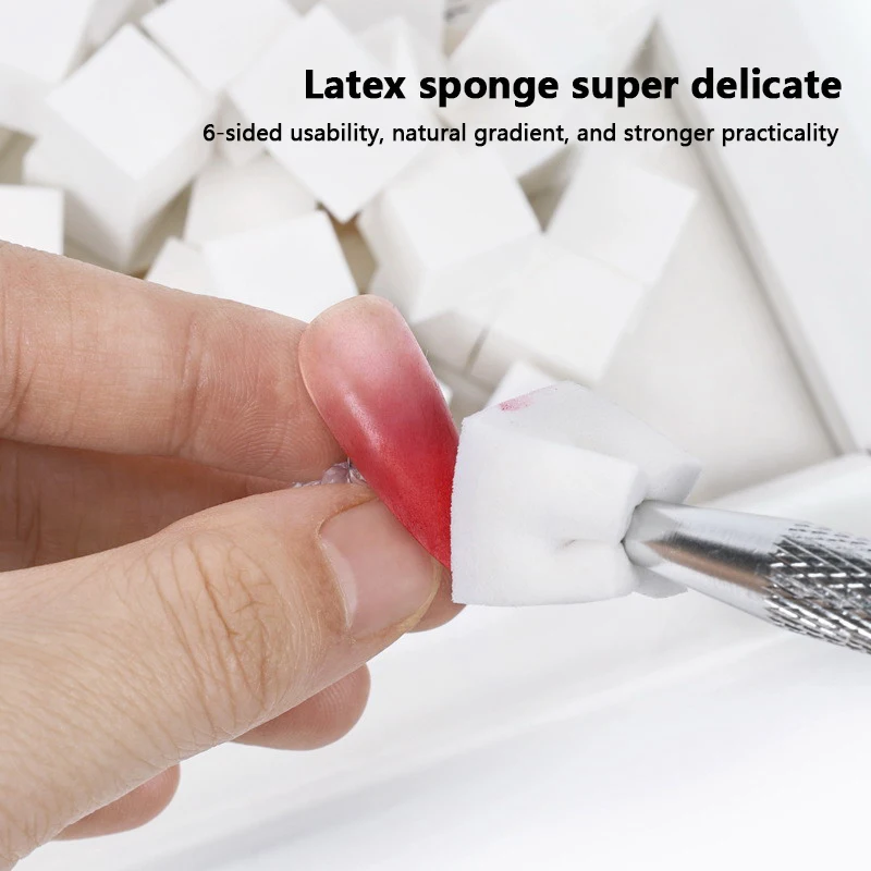 50pcs Nail Art Sponge Sponges Gradient Nail Art Stamper Tools Color Fade Manicure DIY Creative Shading Painting Gripper Tools