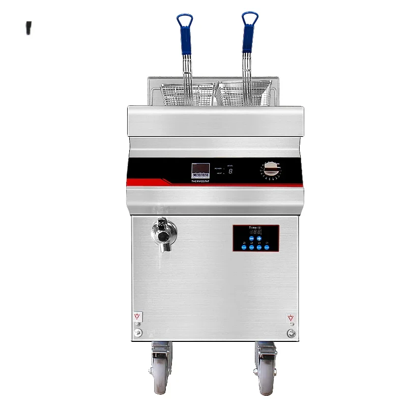 27L Large Capacity Freestanding Induction Fryer Turkey Chicken Deep Fat Fryer