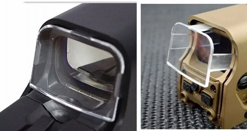 Element Toy Gun Scope Protector Red Dot Sight Transparent Lens Cover Cap 551 552 553 557 Holographic Sight Accessories