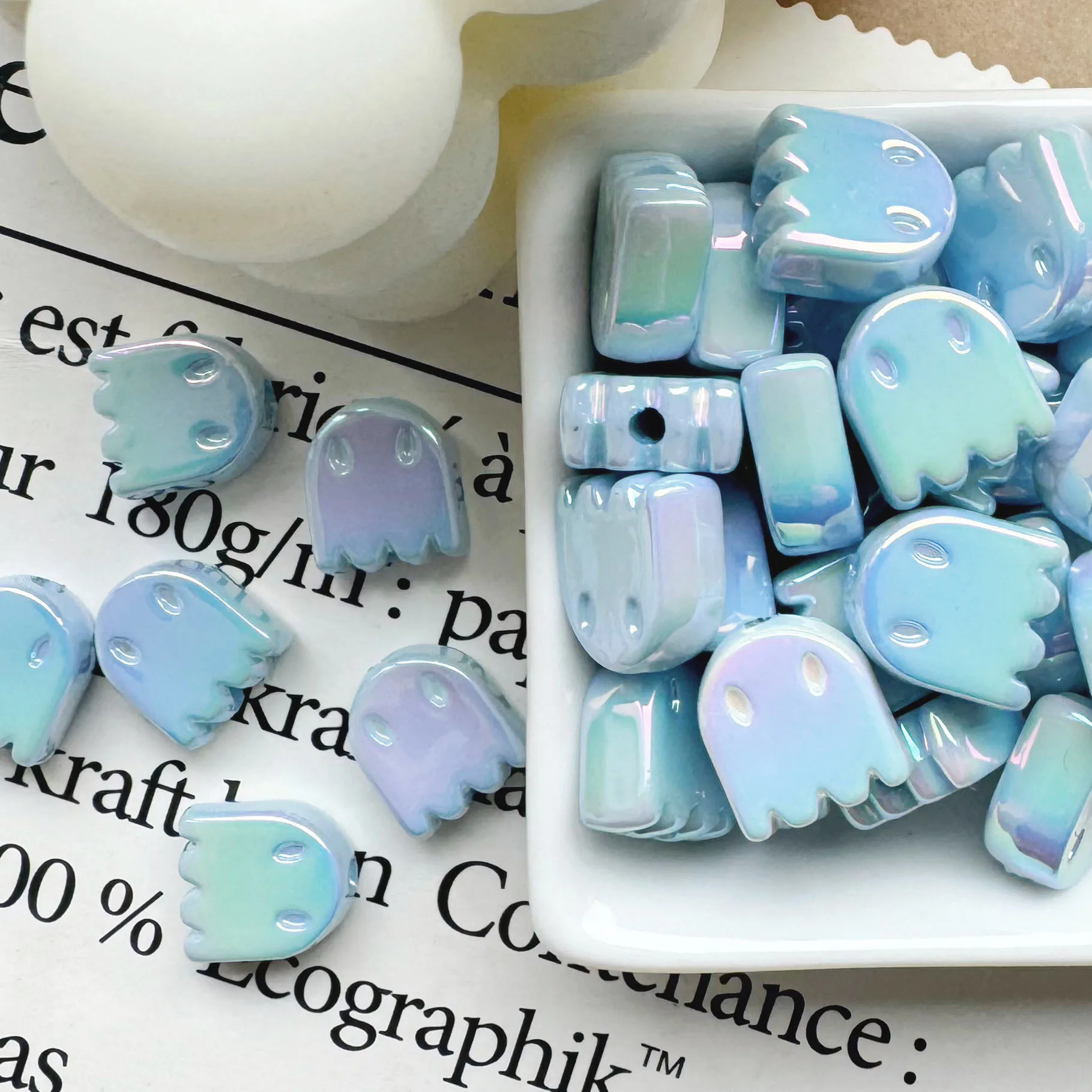 حبات راتنج ملونة لصنع المجوهرات ، إكسسوارات تصنعها بنفسك ، تصنعها بنفسك ، سوار وقلادة ، جديد ، 10 * *