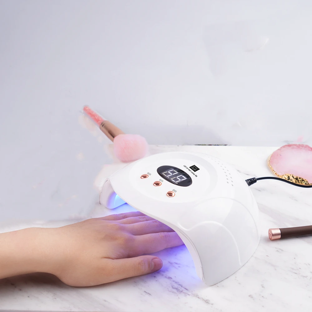 Dropshipping UV LED Nail Dryer Drying All Gels Polish Quick 60/90/99s LCD Display Nails Dryer Manicure Nail Art Tools Dropship