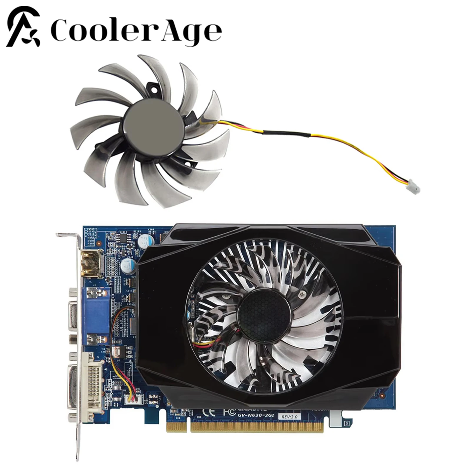 

Вентилятор для видеокарты Gigabyte GTX 570 630 750 Ti 75 мм PLD08010S12H GTX750Ti GTX630 GTX570, сменный вентилятор для видеокарты