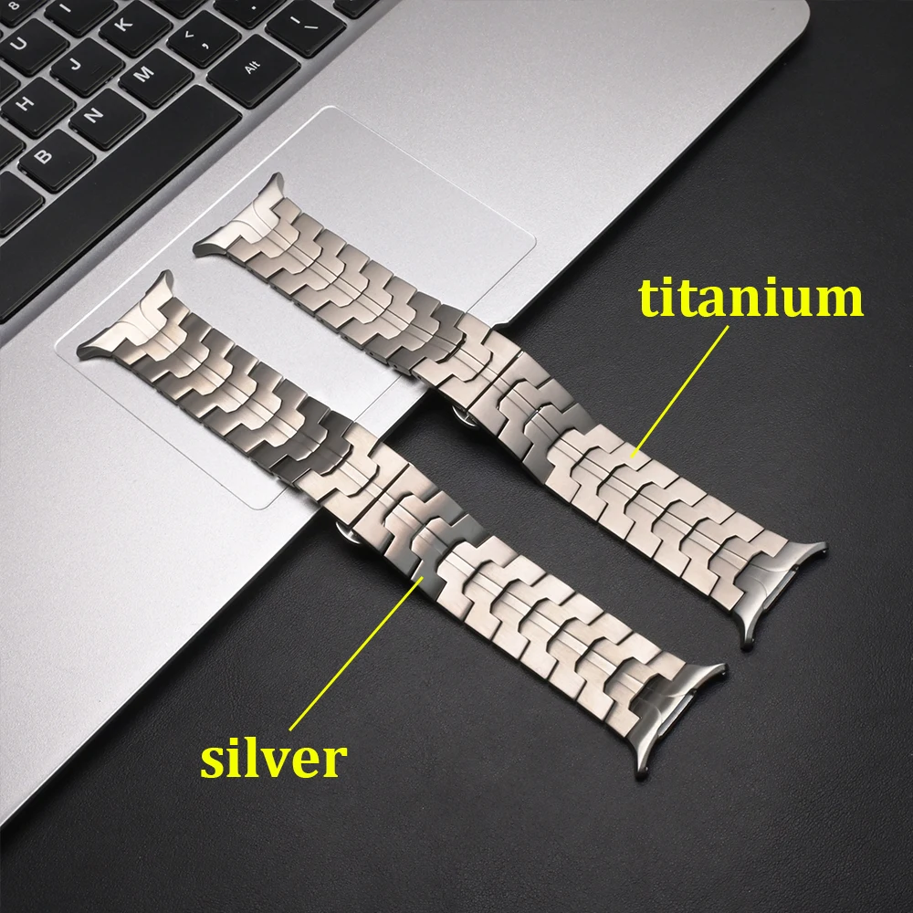 حزام تيتانيوم فاخر لهاتف سامسونج جالاكسي الترا 2025 47 مللي متر حزام عمل معدني لساعة جالاكسي 7 الترا 2024 إكسسوارات سوار #5