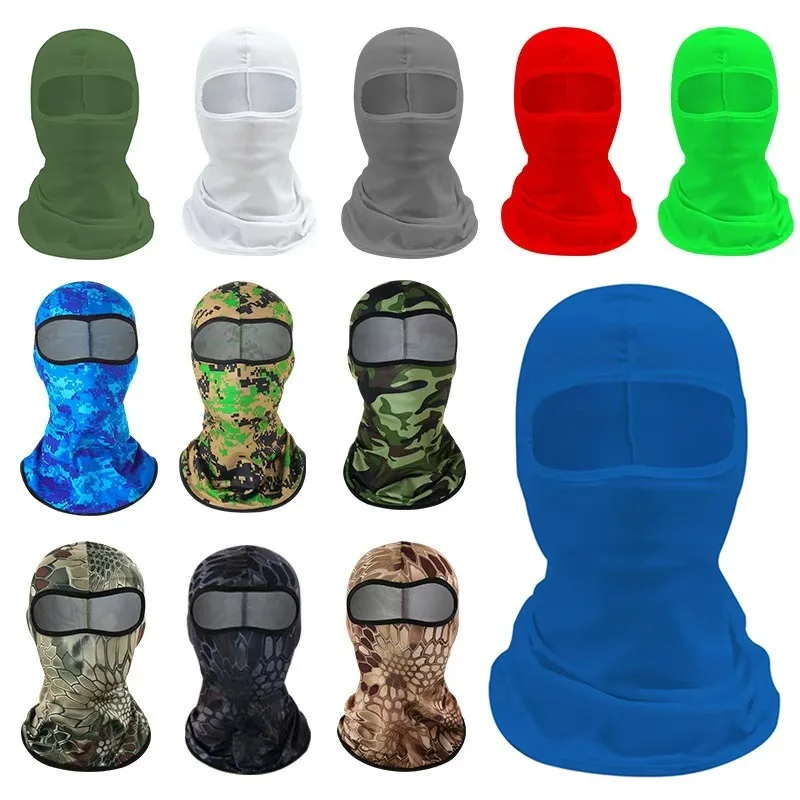 Cycling Ice Silk Head Cover Windproof Dustproof Quick Dry Neck Protection Sun Face Mask for Outdoor Motorcycle Riding