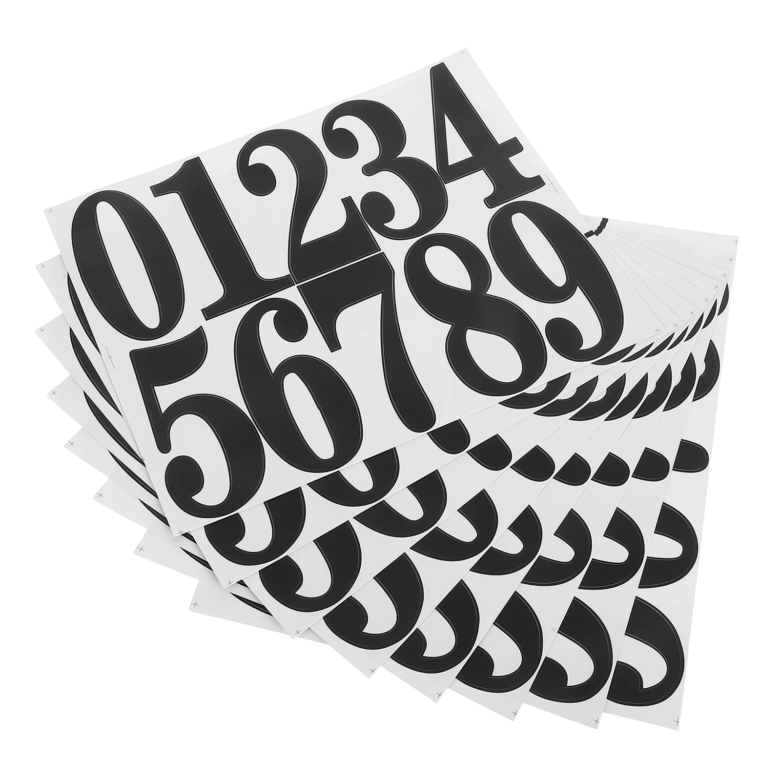 

8 Sets Self Adhesive Mailbox Numbers Door Address Stickers Weather Resistant Exterior Plates Easy Installation House Number