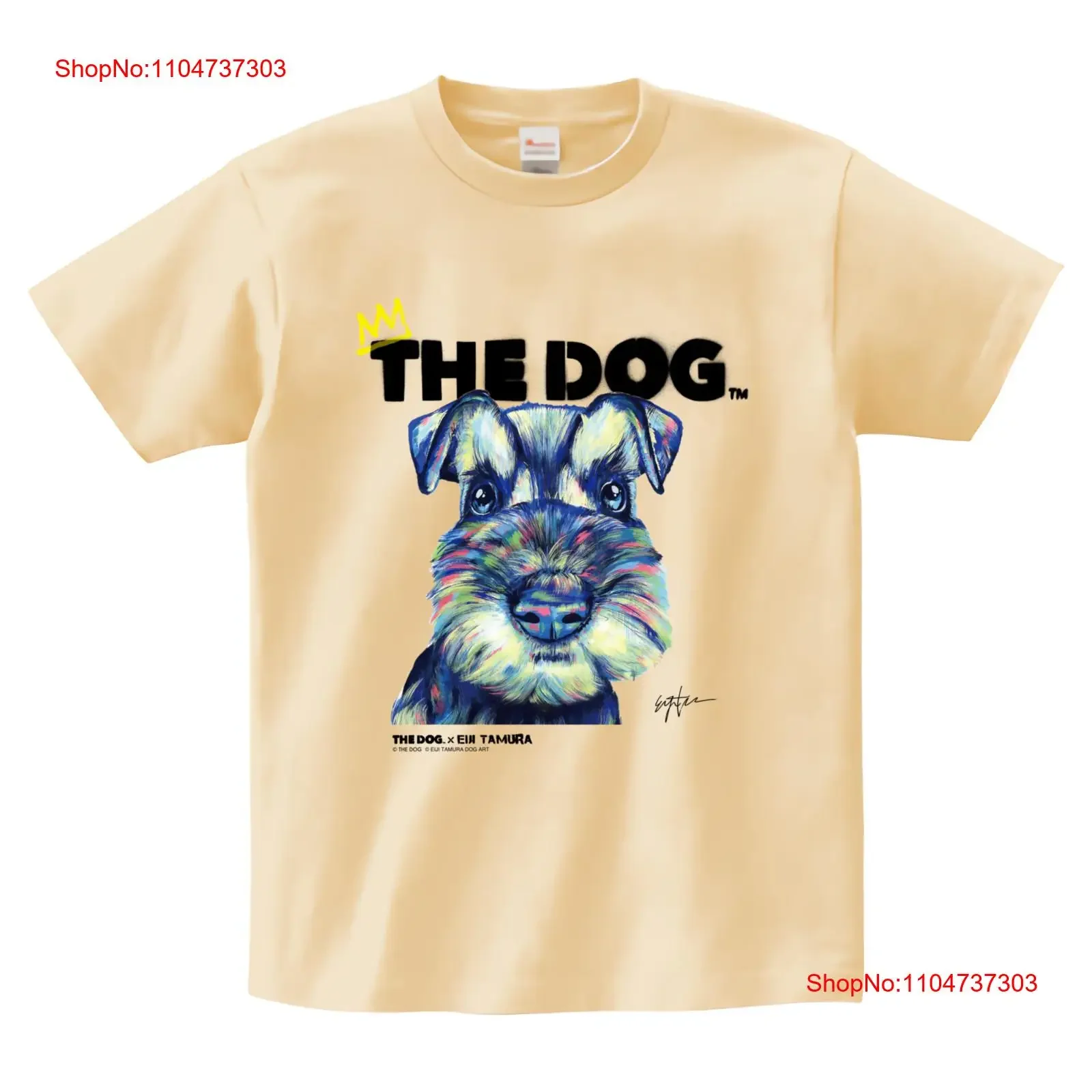 

Футболка THE DOG EIJI TAMURA для совместной работы M шнауцер натурального цвета S L XL винтажная стираная повседневная стильная удобная мягкая мужская футболка