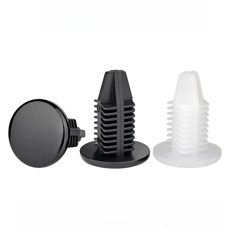 M3.5 M5.4 Black/White Plastic Nylon Rivet Tree-shaped Fixed-Tooth Rivets for Furniture Auto General Assembly