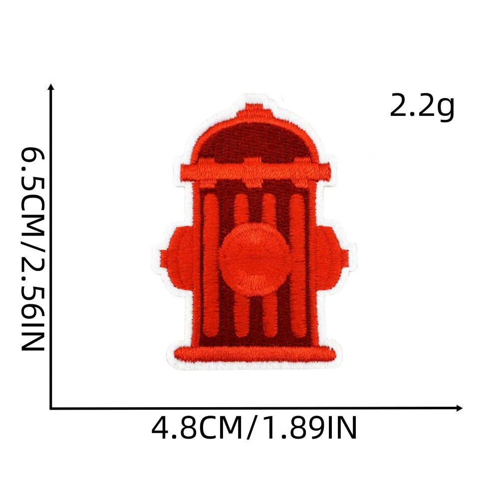 맞춤형 소방관 자수 패치, 다채로운 패치 다리미, 재킷, 청바지, 배낭, 모자, 셔츠용 크리에이티브 배지