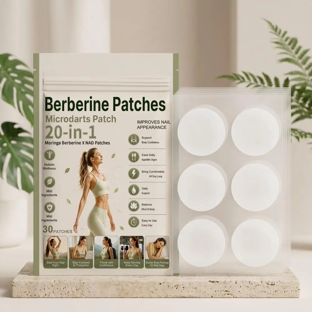 20-in-1 Berberine x NAD+ Weight Management Assistance Patch Berberine Patches Weight Loss Slimming Belly Daily-Wellness