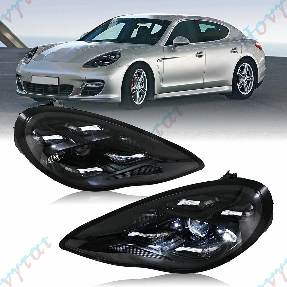 Pair LED Matrix Headlights For 2014 2015 2016 Porsche Panamera 970 970.2 Front Lights Headlamps Turn Signal Head Lamp Assembly