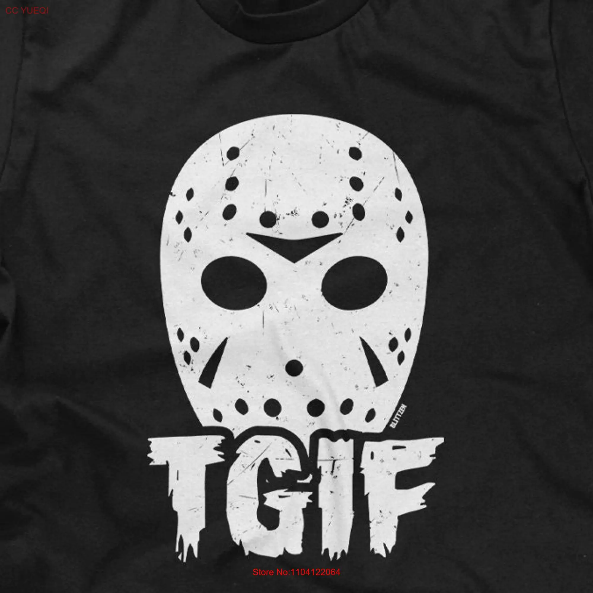 TGIF Jason Hockey Mask Mens T shirt or Horror Pop Culture long or short sleeves