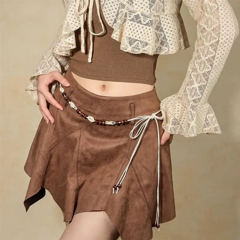 Waistband Braided Waist Rope Belt For Men Women Bohemian Fashion Jewelry 