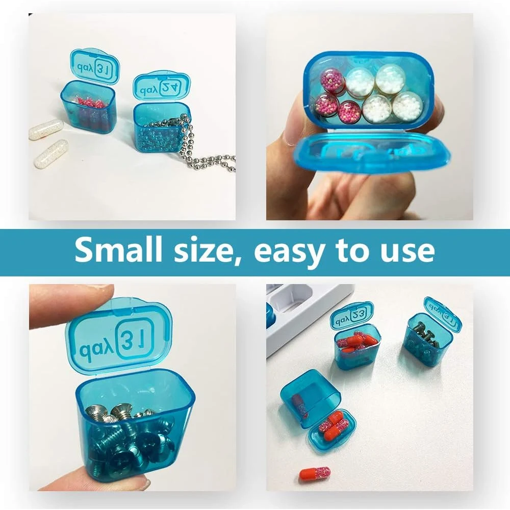 1 Stück 31 Tage monatlicher Pillen-Organizer, tragbarer Pillen-Medizinkoffer, Box-Halter für tägliche Medizin/Vitamin/Fischöle/Ergänzung – Detail 6