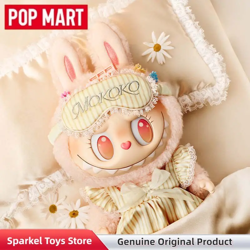 

POPMART Wake Up Mokoko Vinyl Plush 33cm Big Doll Gift Box Mokoko Wake Up Spring Figure Collectible Toys Birthday Gift Blind Box