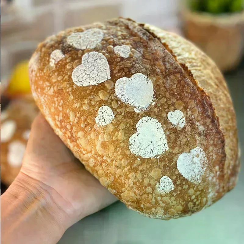 9-piece Reusable Bread Baking Template, 5.9 X 5.9 Inches - for Artistic Decoration, Baking Decoration Template