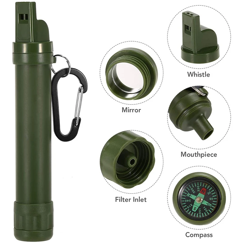 Outdoor Water Purifier Camping Hiking Emergency Life Survival Portable PurifierTravel Wild drink Ultrafiltration Water Filter