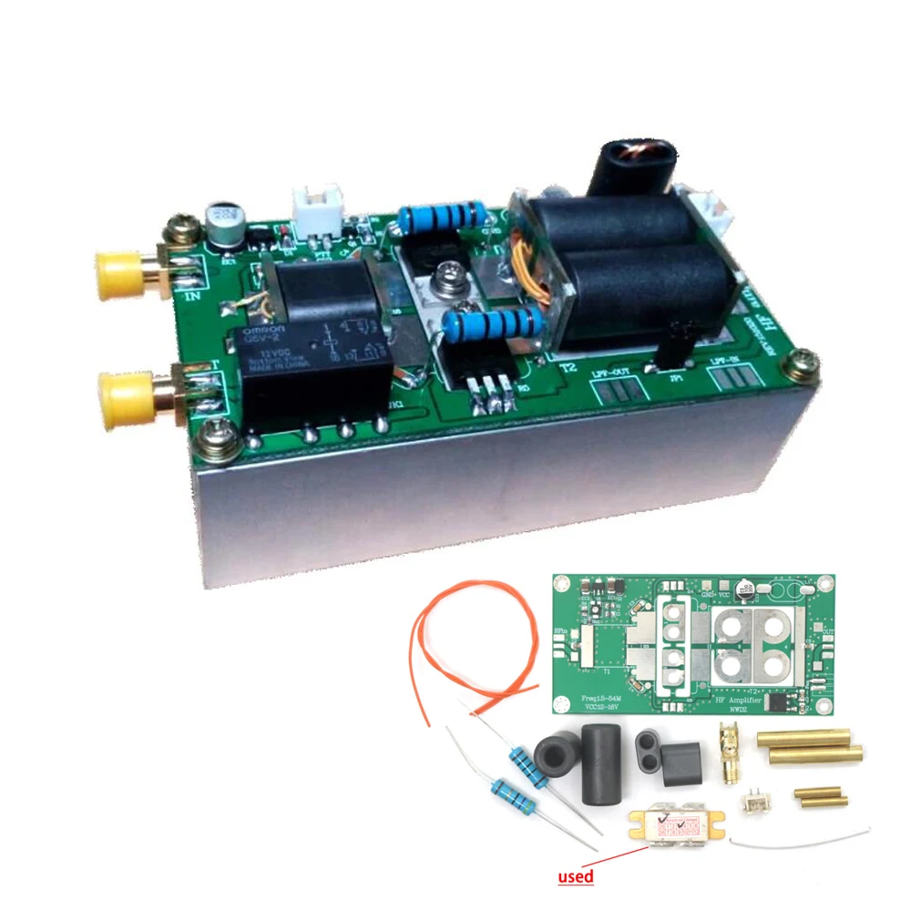 3.5-30MHz 70W Krótkofalowy liniowy wzmacniacz mocy RF ZESTAWY DO YAESU FT-817 KX3 SSB AM CW FM Stacja radiowa 13.56M Sygnał RFID — zdjęcie 2