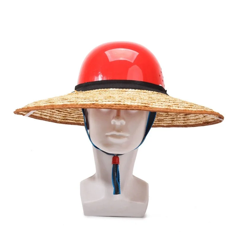 Unisex Hard Hat, Construction Site Sun Protection Straw Hat, Universal Accessories, Sun Protection, Breathable, Open-Top Sun Hat