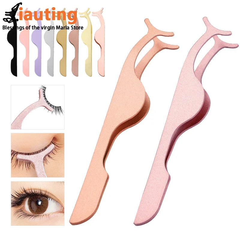 Valse Wimpers Pincet Nep Eye Lash Applicator Oogmake-Up Tools Professionele Wimper Verlengkruller Hulpclip