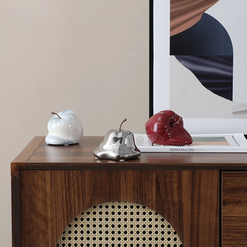 

Керамические декоративные фигурки Apple: креативные милые украшения для дома, поделки, миниатюрные декоративные аксессуары YS40CC