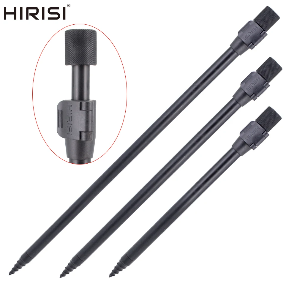 Hirisi 2 piece Carp Fishing Bank Sticks Aluminium Fishing Rod Pod Support Fishing Accessories BKF030