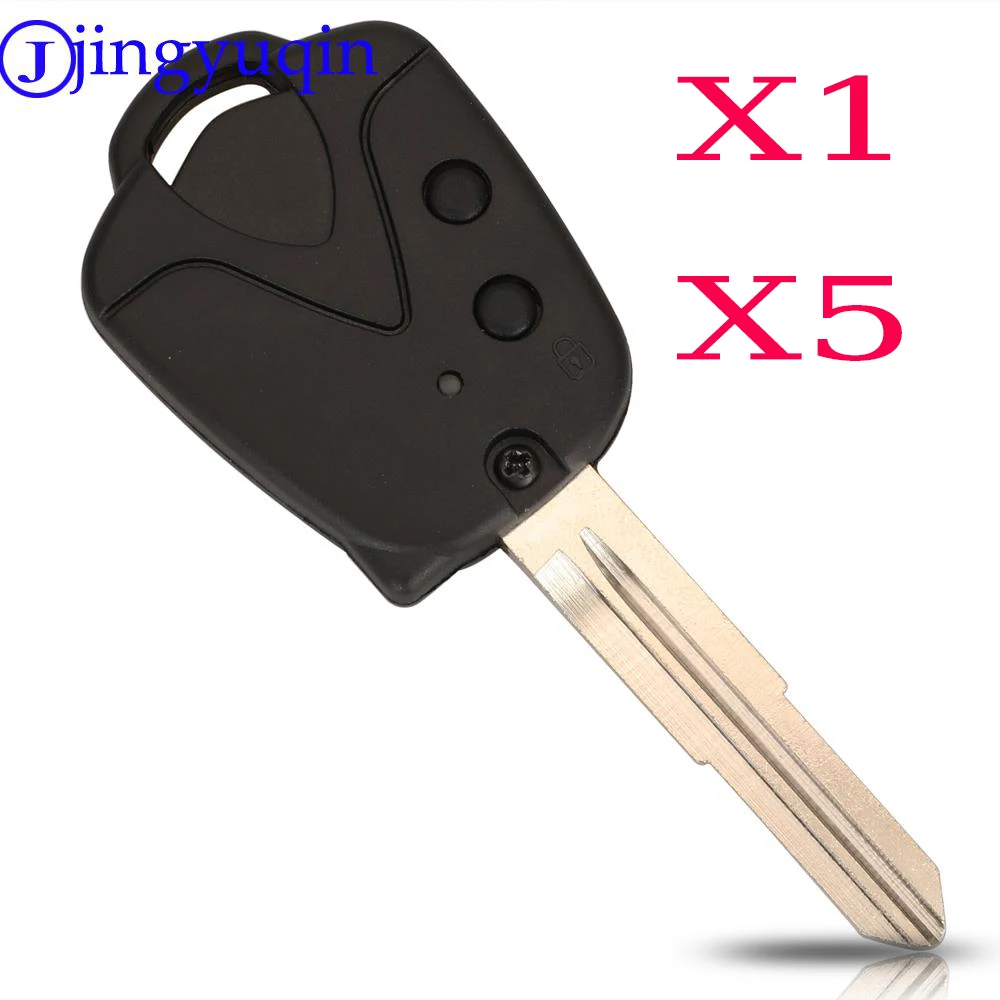 Jingyuqin X1 X5 Ersatz-Auto-Rohlingsschlüssel mit Nut auf der rechten Klinge für Malaysia Proton Key Shell Remote Cover Case