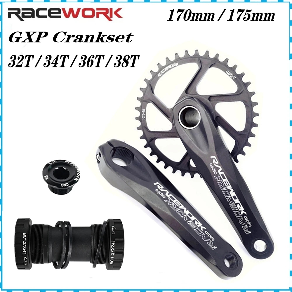

Система управления велосипедом RACEWORK GXP, 170 мм, 175 мм, фото32 T, 34T, 36T, 38T, корона для горного велосипеда, совместима с SRAM SHIMANO XX1, XO1, X1, GX, XO, X9