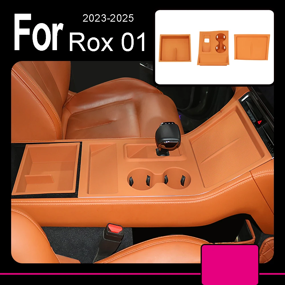 

Автомобильная силиконовая накладка для беспроводной зарядки для BAIC JISHI Polestone 01 Rox 01, противоскользящая накладка с центральным управлением, пылезащитная и накладка