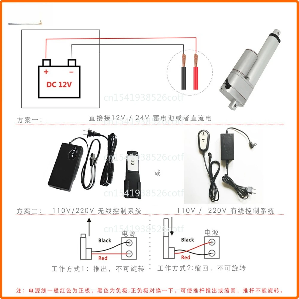 12V24V150mm Stroke Push Rod with Potentiometer Position Feedback Electric Lifting Rod Miniature Push Rod