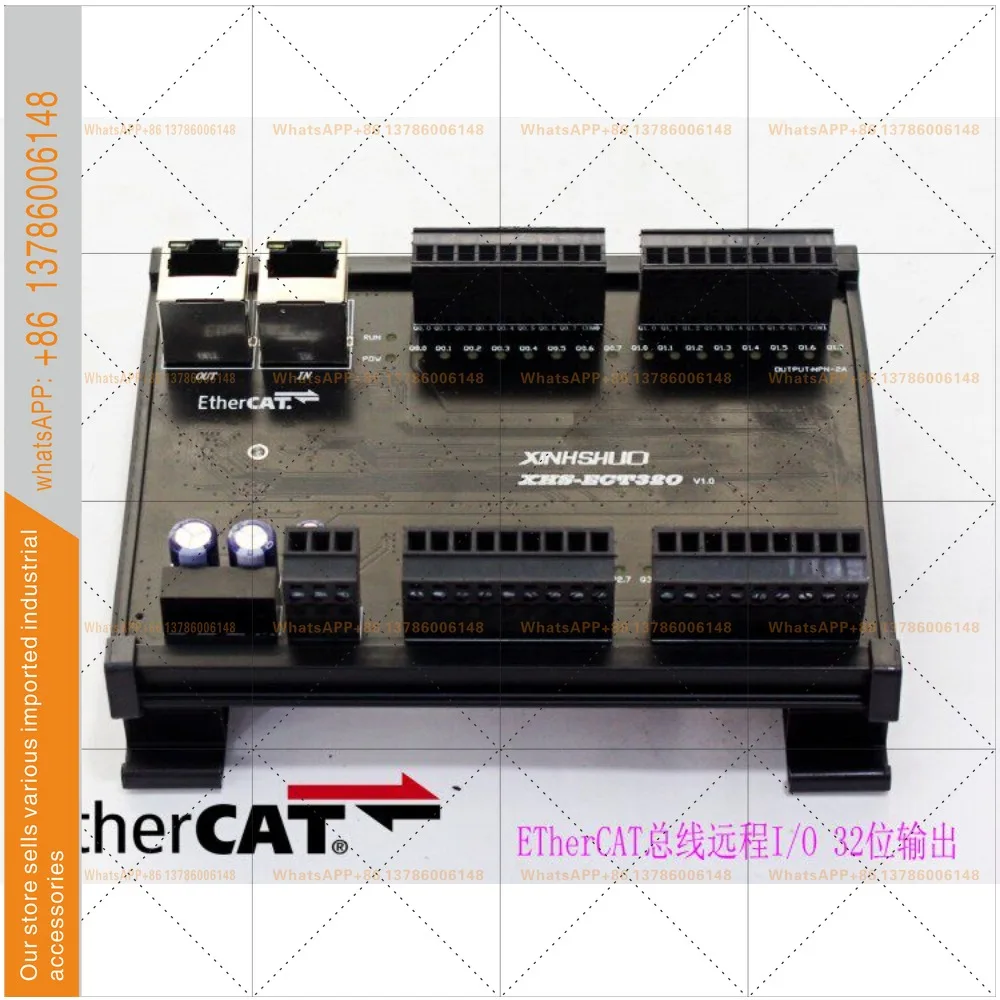 Remote distributed IO module digital 16 input 16 output transistor relay fully isolated