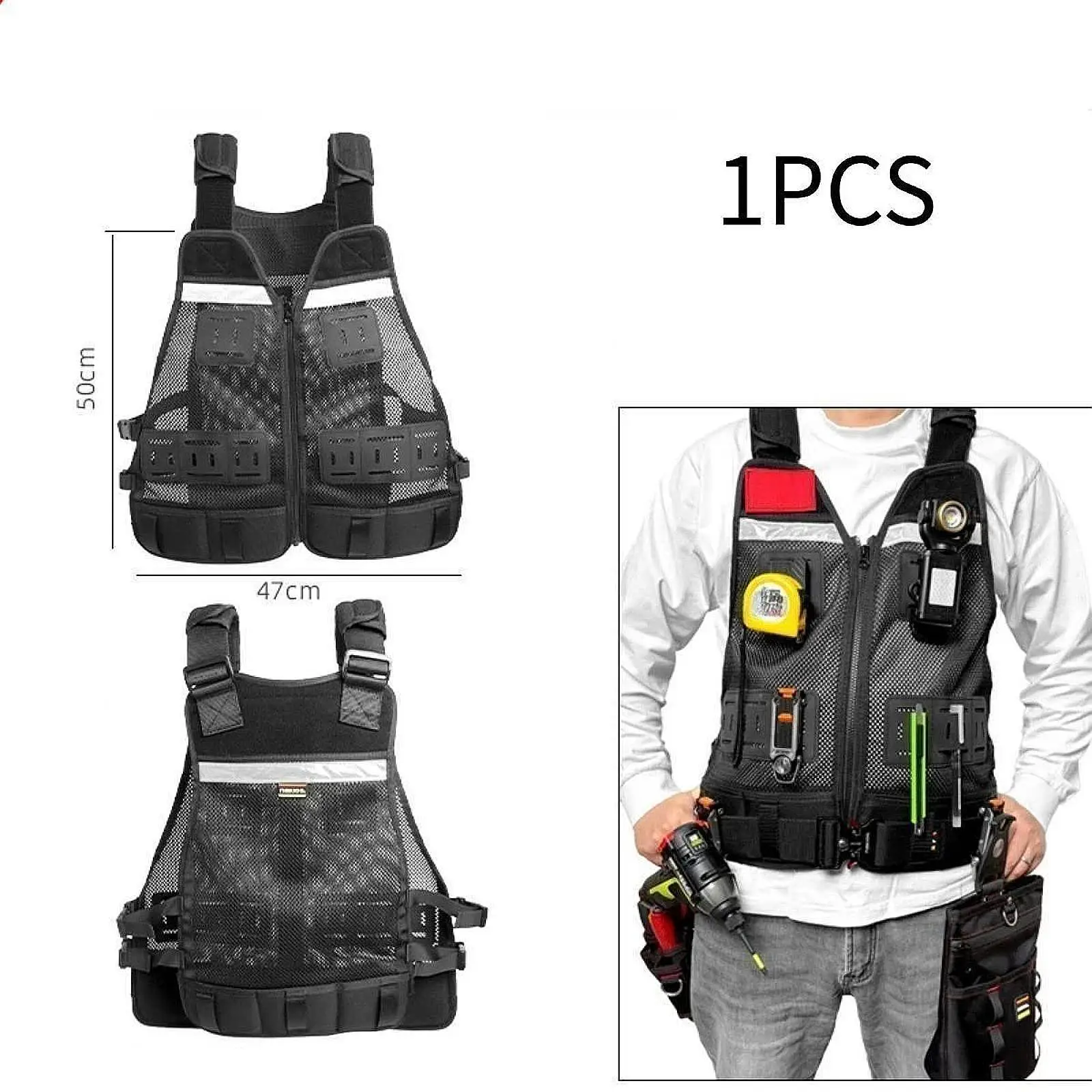 tool-vest-electrician-with-pockets-sturdy-for-men-women-carpenter-tool-reflective-strip-carpenters-workwear-work-vest-black