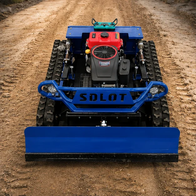 Customized professional remote-controlled lawn mower. High-efficiency lawn mower. Suitable for garden, farm and slope clearance