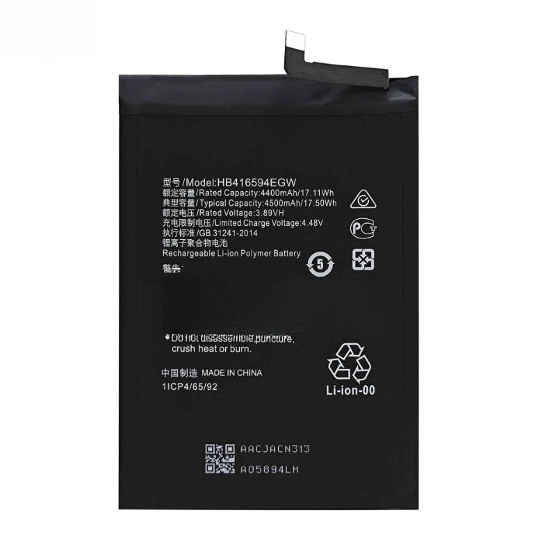 4500mAh For Huawei Honor X50i/90 Lite 5G/X8A/X8B Mobile Phone Batteries HB416594EGW