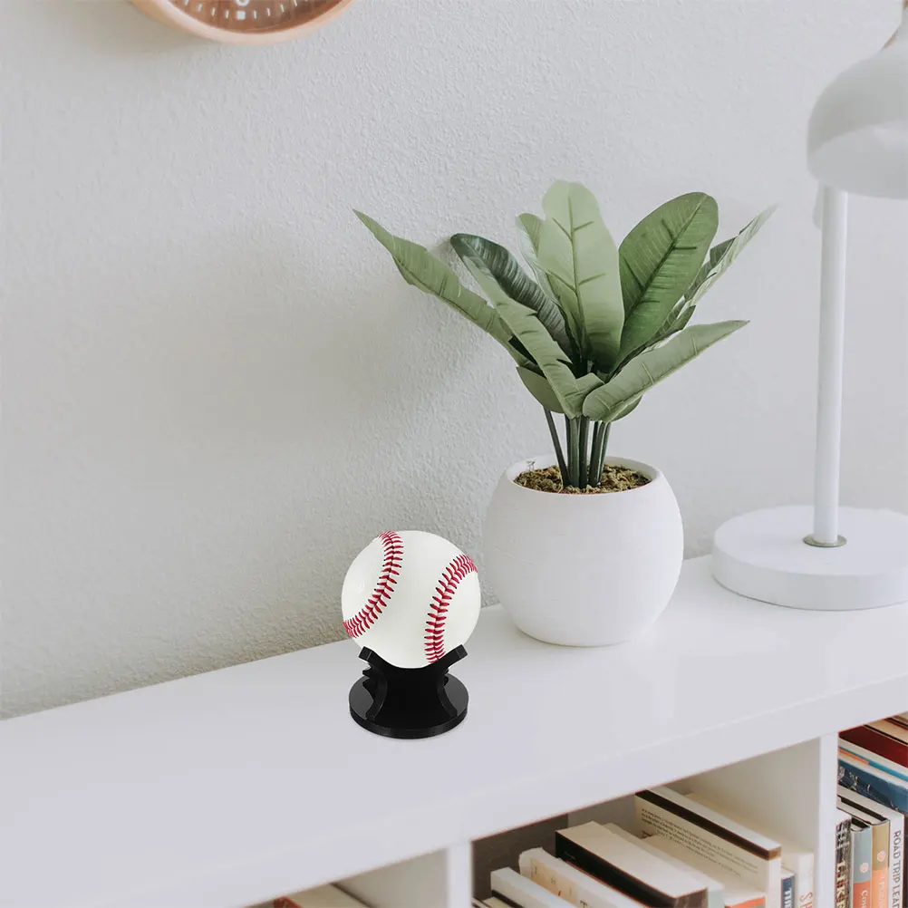 

4 Pcs Baseball Display St Acrylic Holder Basketball Rack Tennis Balls Sphere St Holder Sturdy Material Versatile Use