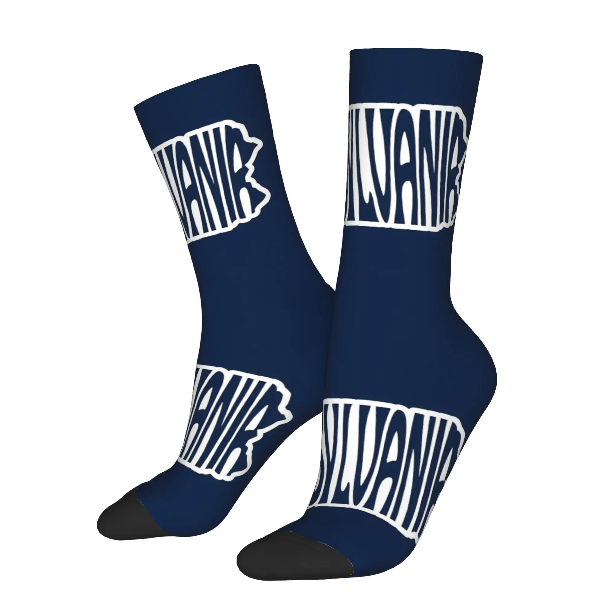 

Retro Penn State University Men's Socks Unisex Novelty Happy Crew Sock Gift